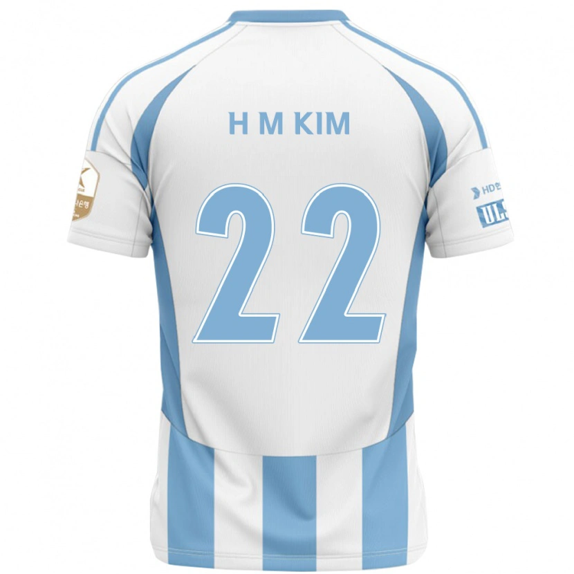 DanxenレディースMin-Hyuk Kim#22ホワイト スカイブルーアウェイシャツ2025/26ジャージーユニフォーム
