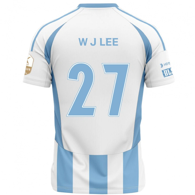 DanxenレディースJi-Woo Lee#27ホワイト スカイブルーアウェイシャツ2025/26ジャージーユニフォーム