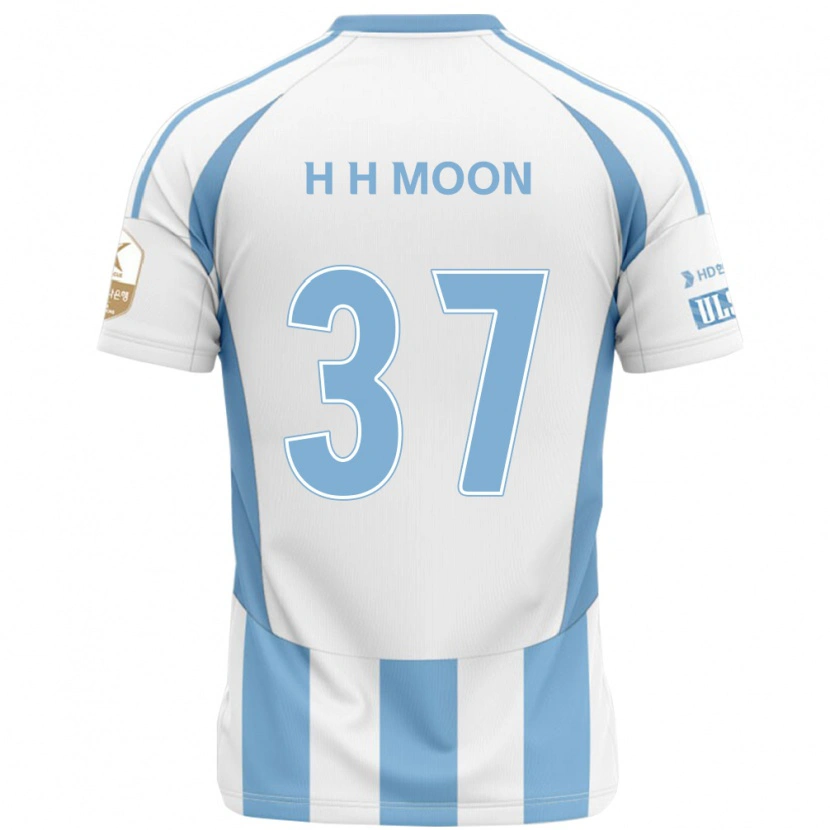 DanxenレディースHyeon-Ho Moon#37ホワイト スカイブルーアウェイシャツ2025/26ジャージーユニフォーム