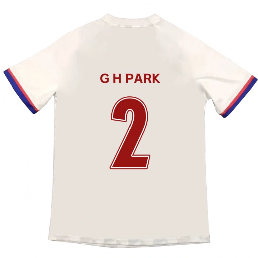 DanxenレディースHyo-Geun Park#2オフホワイト レッドアウェイシャツ2025/26ジャージーユニフォーム