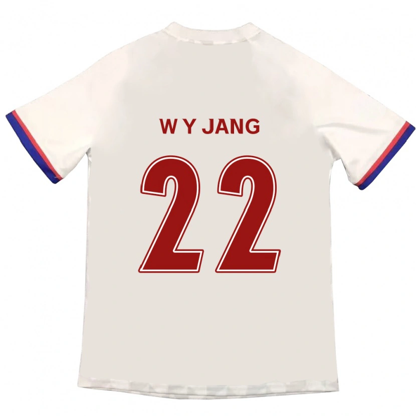 DanxenレディースYoung-Woo Jang#22オフホワイト レッドアウェイシャツ2025/26ジャージーユニフォーム