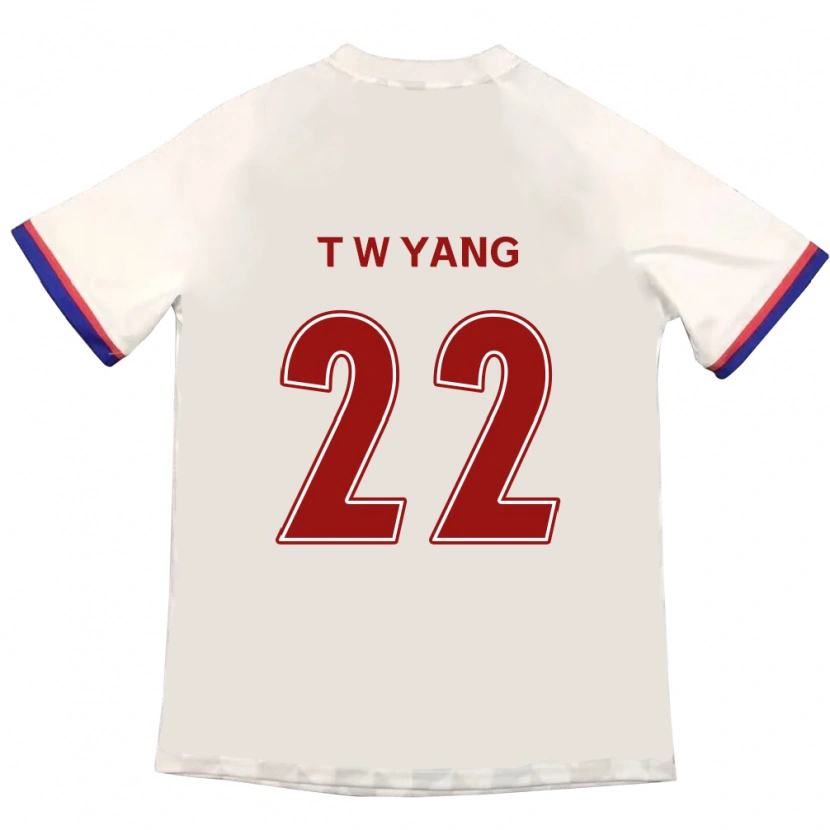 DanxenレディースTae-Who Yang#22オフホワイト レッドアウェイシャツ2025/26ジャージーユニフォーム