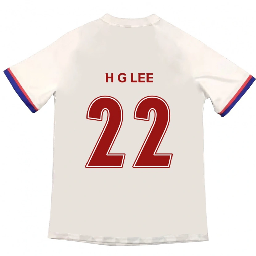 DanxenレディースGwang-Hyeok Lee#22オフホワイト レッドアウェイシャツ2025/26ジャージーユニフォーム