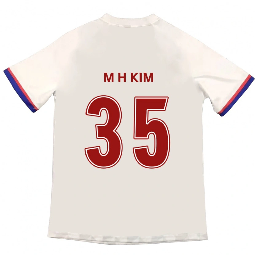 DanxenレディースHyeon-Min Kim#35オフホワイト レッドアウェイシャツ2025/26ジャージーユニフォーム