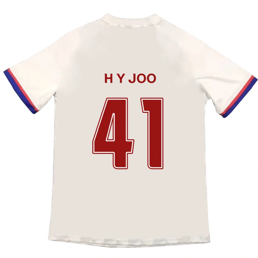 DanxenレディースHo-Yeon Joo#41オフホワイト レッドアウェイシャツ2025/26ジャージーユニフォーム