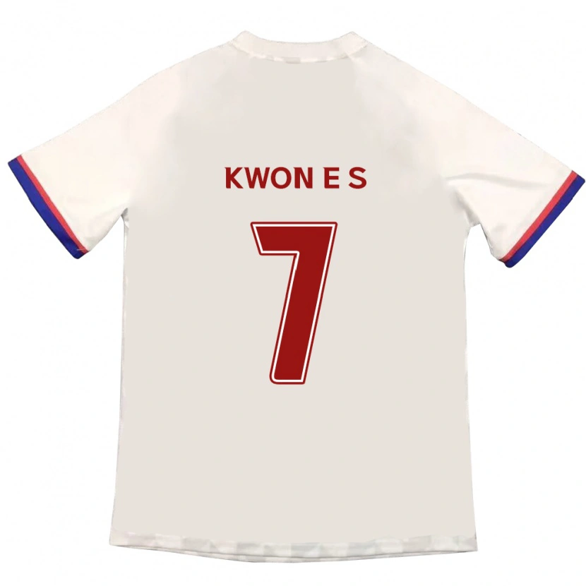 DanxenレディースKwon Eun-Som#7オフホワイト レッドアウェイシャツ2025/26ジャージーユニフォーム