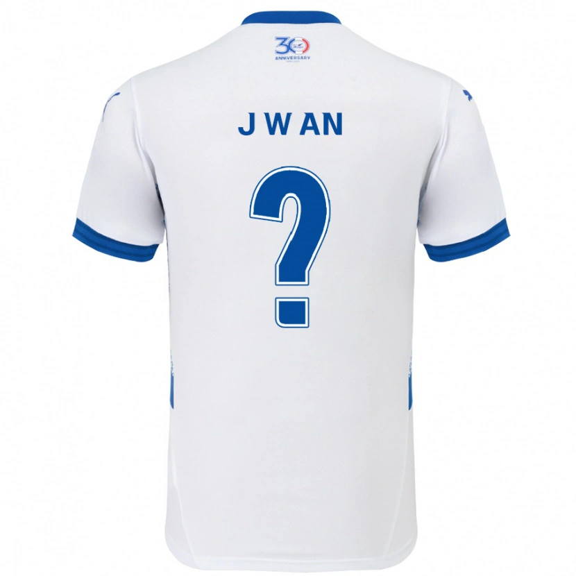 DanxenレディースJoo-Wan An#0ホワイト ロイヤルブルーアウェイシャツ2025/26ジャージーユニフォーム