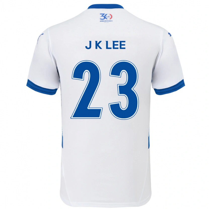 Danxenレディース李 記帝#23ホワイト ロイヤルブルーアウェイシャツ2025/26ジャージーユニフォーム