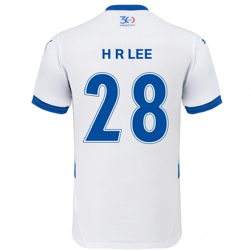 DanxenレディースHeun-Ryoul Lee#28ホワイト ロイヤルブルーアウェイシャツ2025/26ジャージーユニフォーム