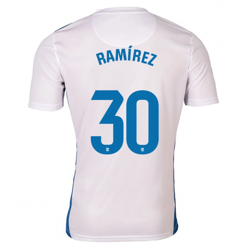 DanxenレディースÁlex Ramírez#30白 青ホームシャツ2025/26ジャージーユニフォーム