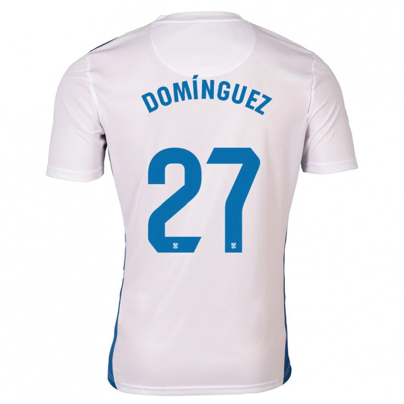 DanxenレディースCarlos Domínguez#27白 青ホームシャツ2025/26ジャージーユニフォーム