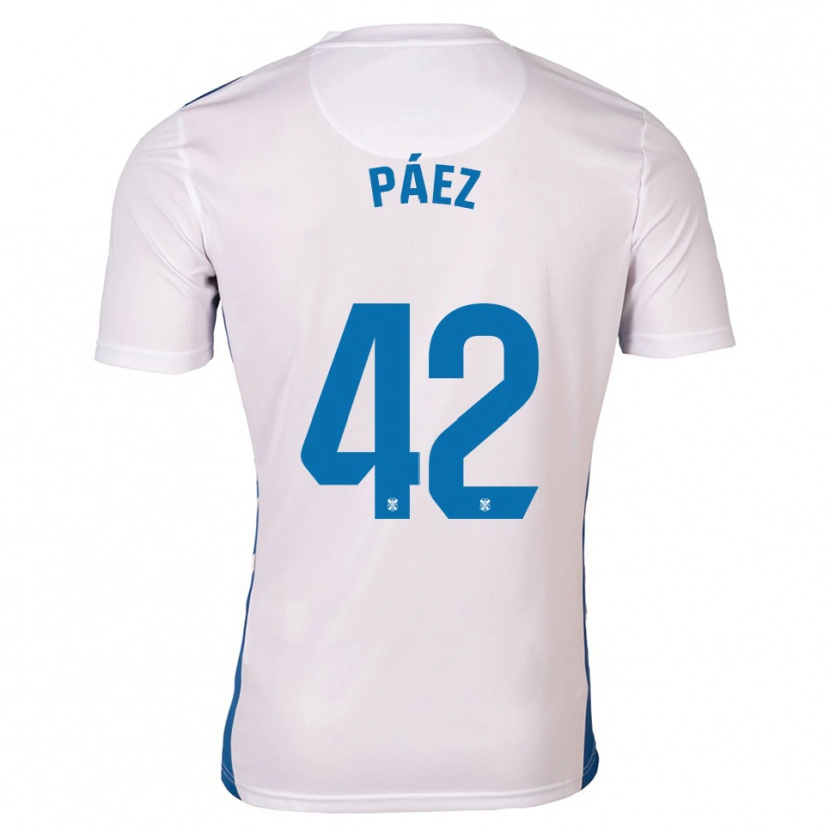 DanxenレディースDavid Páez#42白 青ホームシャツ2025/26ジャージーユニフォーム