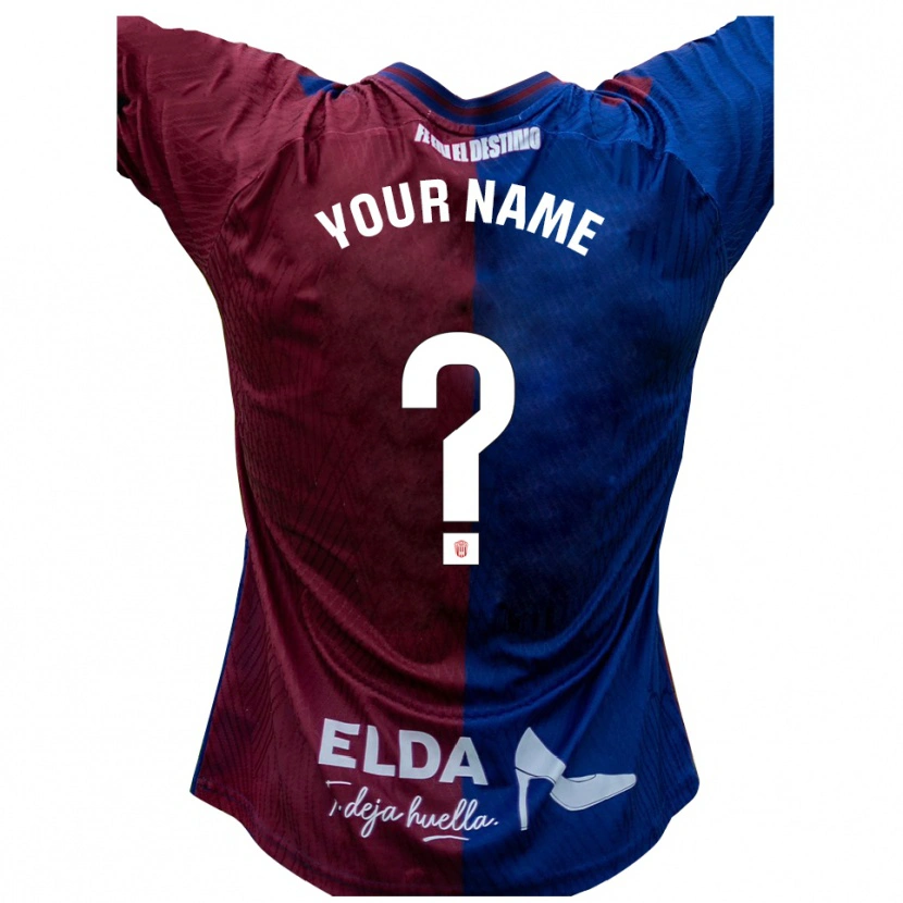 Danxenレディースあなたの名前#0青 赤ホームシャツ2025/26ジャージーユニフォーム