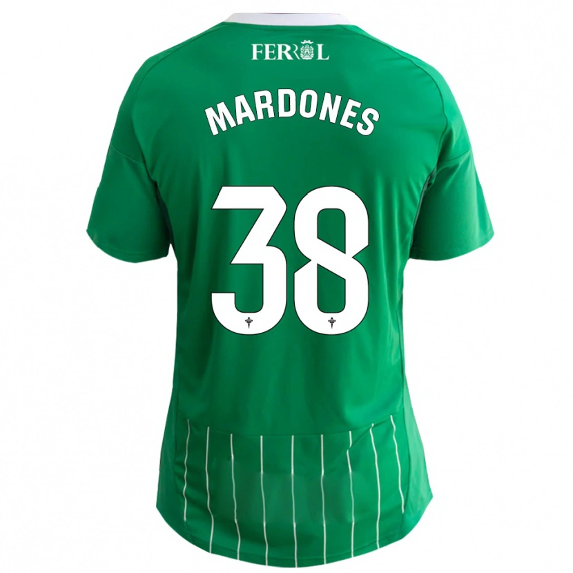 DanxenレディースAlvaro Mardones#38緑 白ホームシャツ2025/26ジャージーユニフォーム
