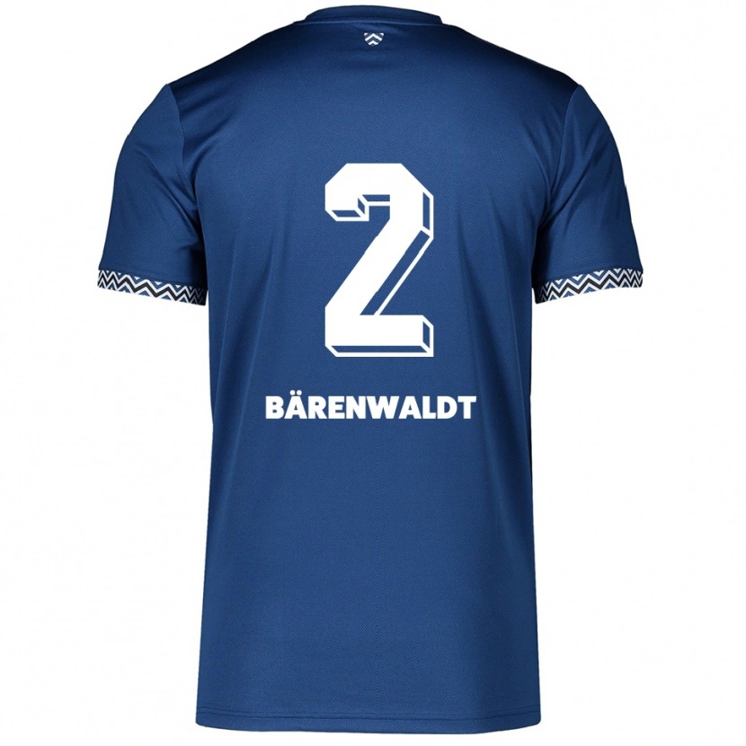 DanxenレディースTim Bärenwaldt#2紺 白ホームシャツ2025/26ジャージーユニフォーム