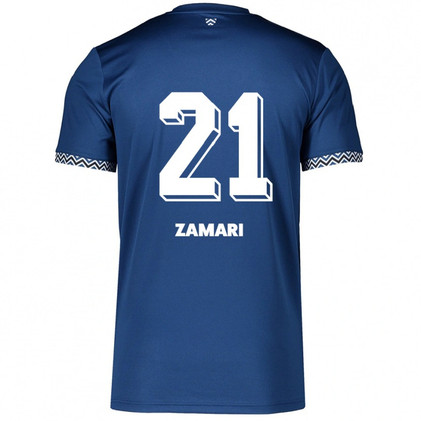 DanxenレディースFadil Zamari#21紺 白ホームシャツ2025/26ジャージーユニフォーム