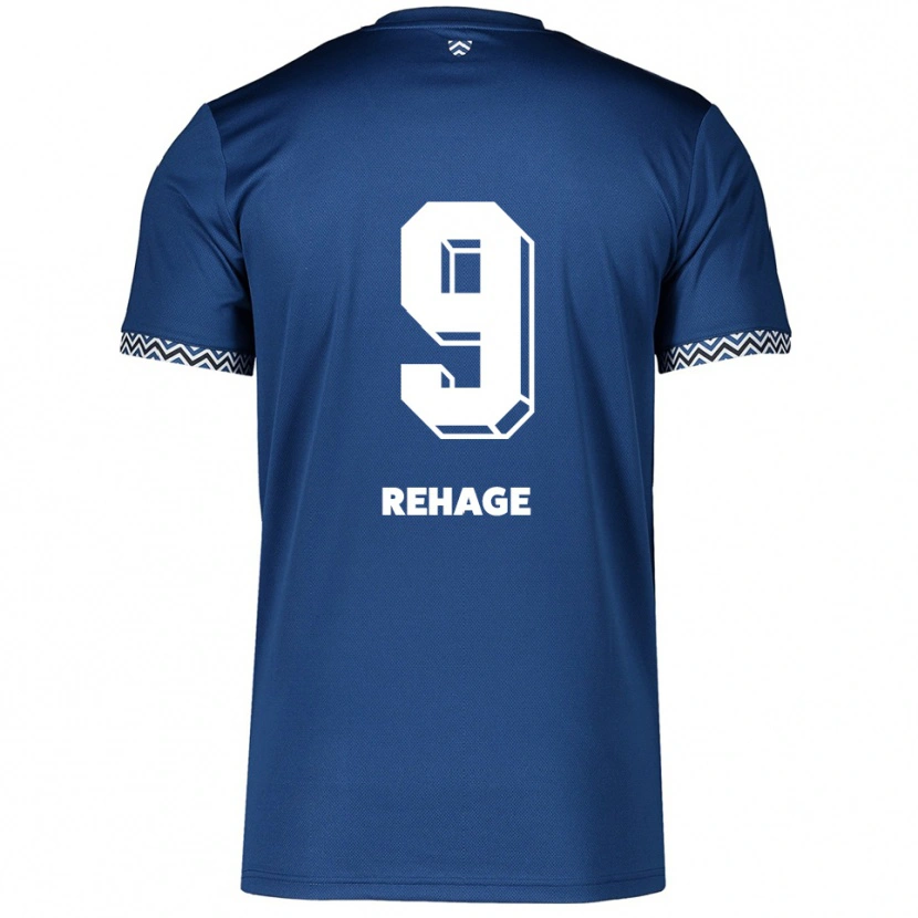 DanxenレディースBen Rehage#9紺 白ホームシャツ2025/26ジャージーユニフォーム