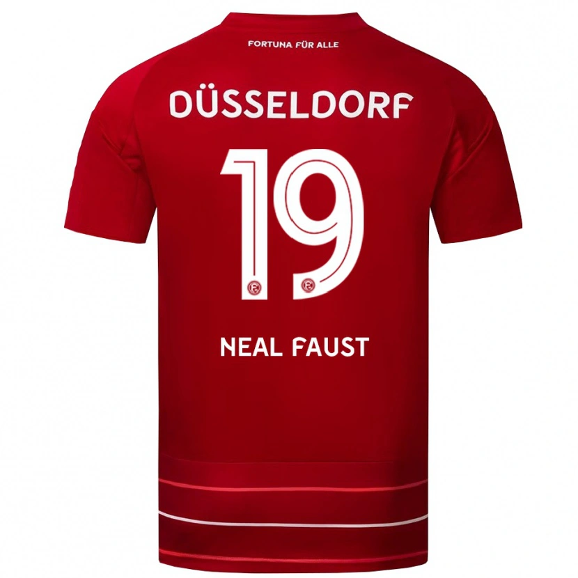 DanxenレディースNeal Faust#19赤 白ホームシャツ2025/26ジャージーユニフォーム