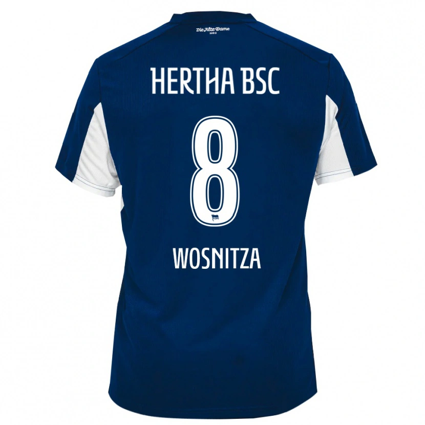 DanxenレディースNoah Wosnitza#8白 青ホームシャツ2025/26ジャージーユニフォーム