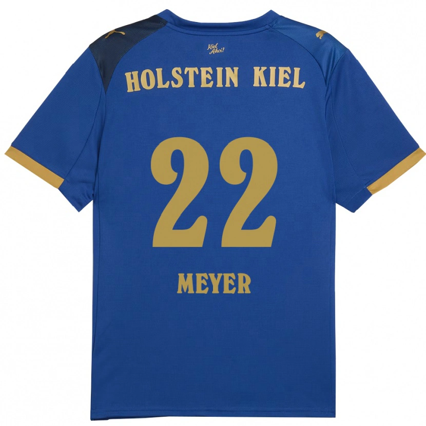 DanxenレディースMätthi Meyer#22青 金ホームシャツ2025/26ジャージーユニフォーム