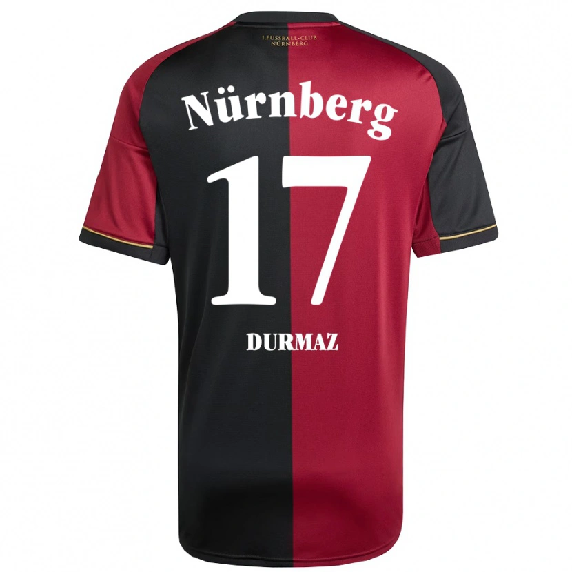 DanxenレディースEnes Durmaz#17バーガンディ 黒ホームシャツ2025/26ジャージーユニフォーム