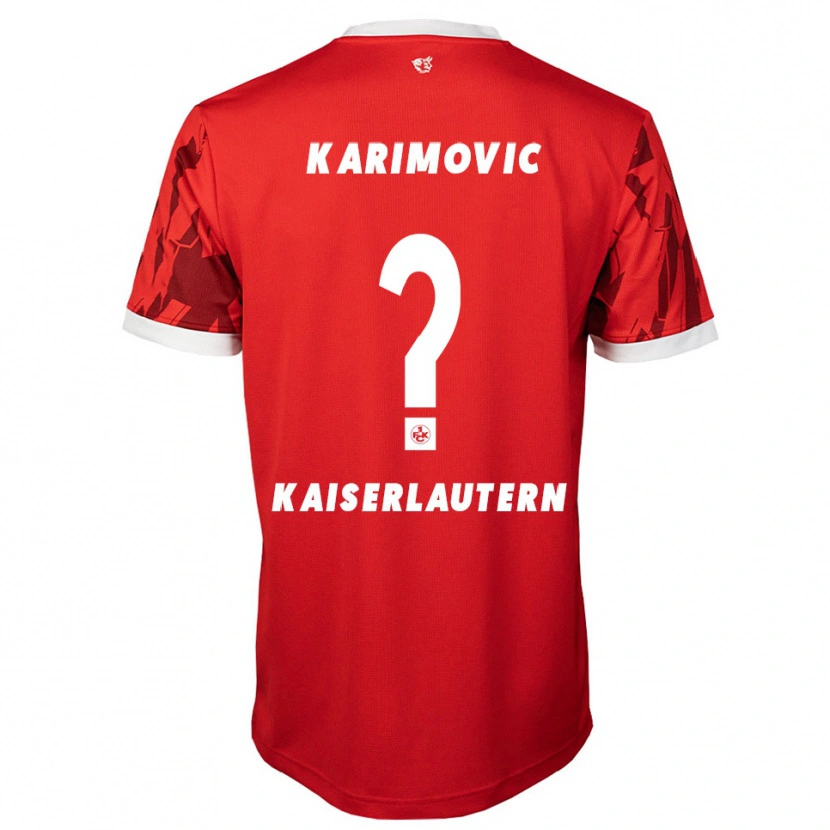 DanxenレディースIlija Karimovic#0赤 白ホームシャツ2025/26ジャージーユニフォーム