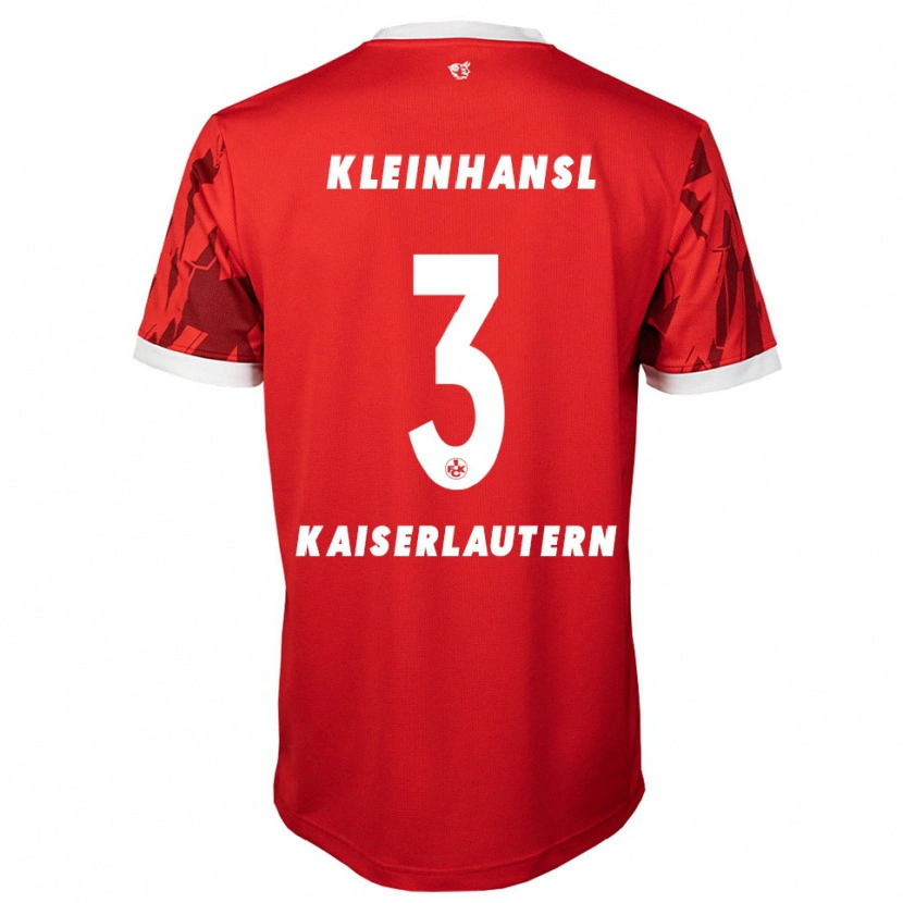DanxenレディースFlorian Kleinhansl#3赤 白ホームシャツ2025/26ジャージーユニフォーム