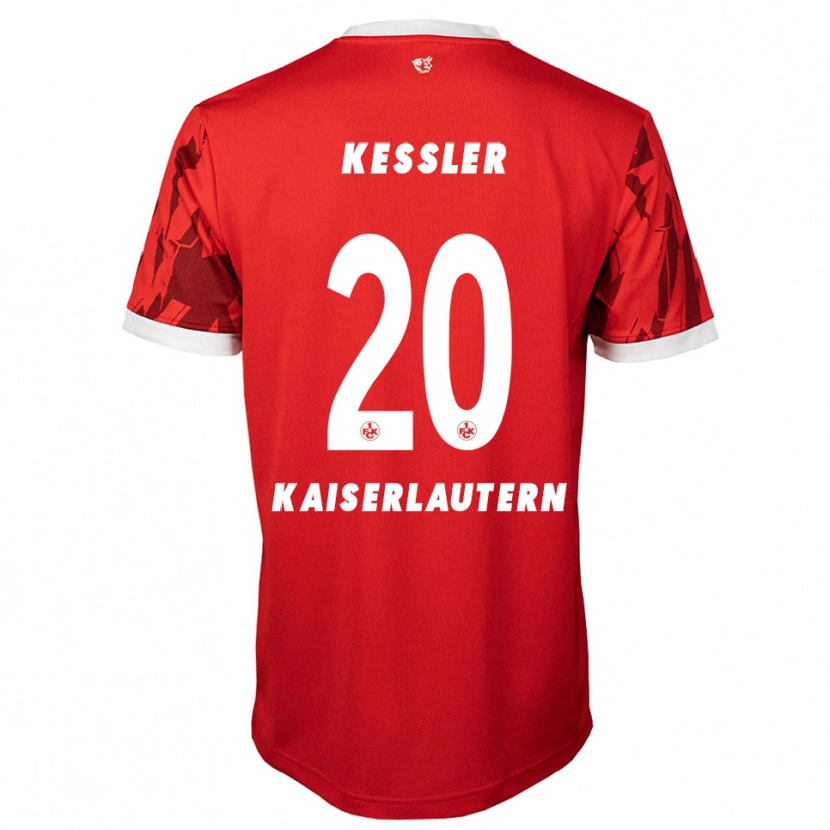 DanxenレディースLouis Keßler#20赤 白ホームシャツ2025/26ジャージーユニフォーム