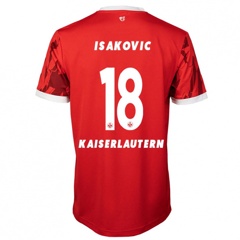 DanxenレディースEnsar Isakovic#18赤 白ホームシャツ2025/26ジャージーユニフォーム