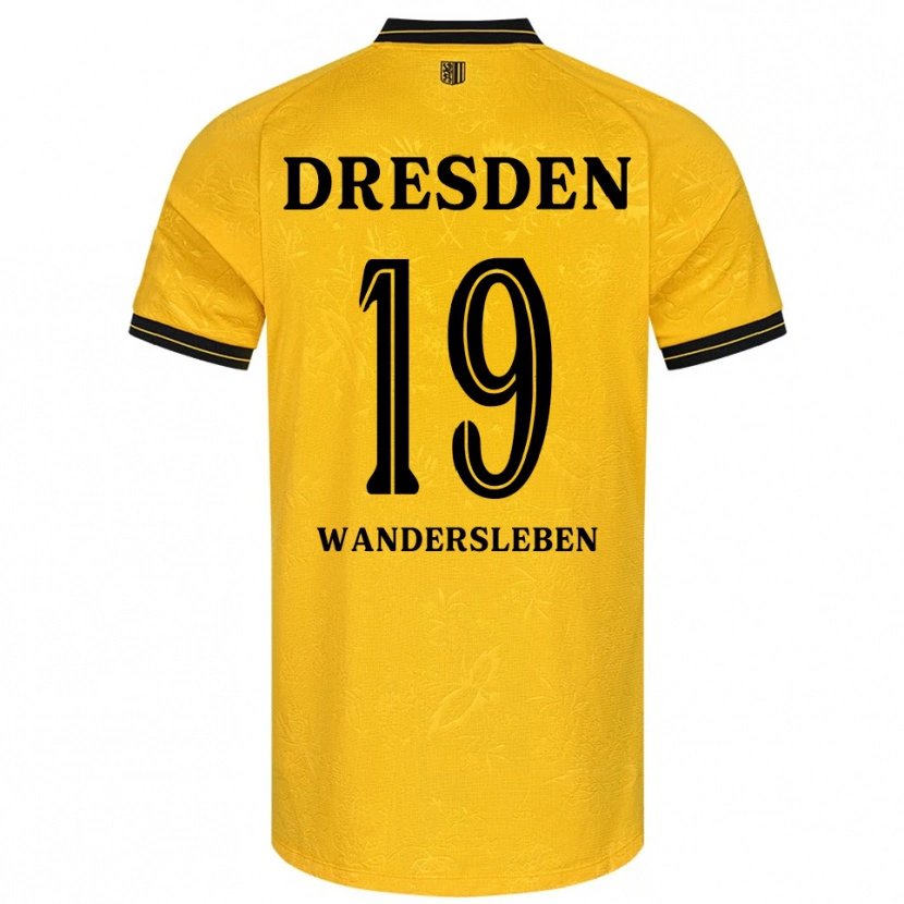 DanxenレディースArian-Rayan Wandersleben#19黄 黒ホームシャツ2025/26ジャージーユニフォーム