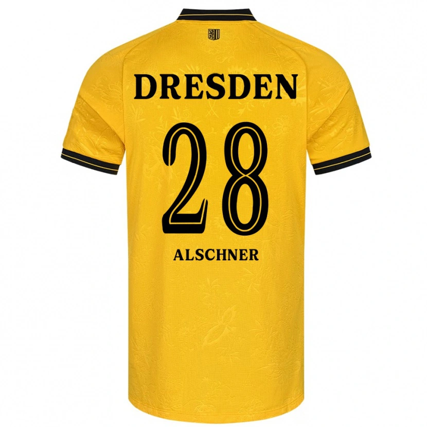 DanxenレディースFelix Alschner#28黄 黒ホームシャツ2025/26ジャージーユニフォーム