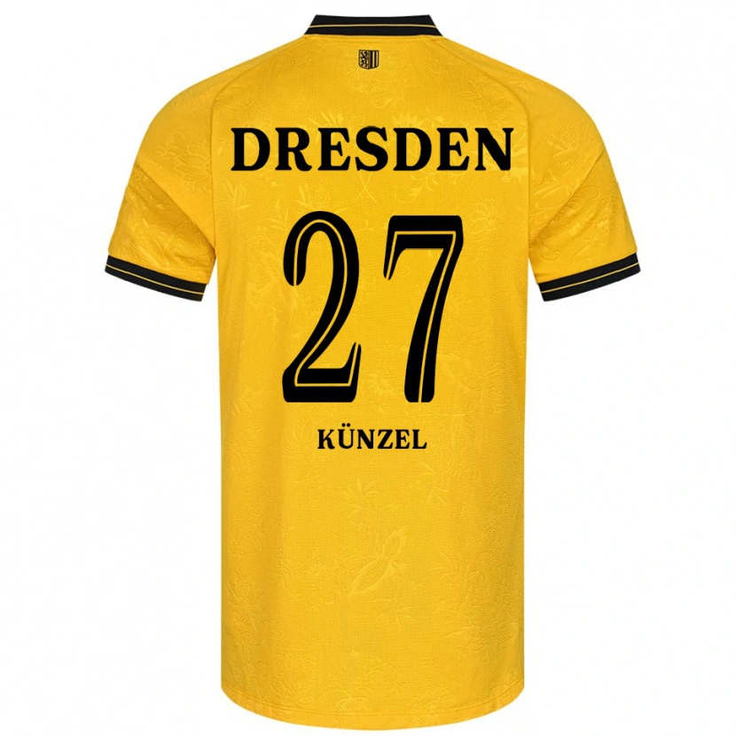 DanxenレディースNico Künzel#27黄 黒ホームシャツ2025/26ジャージーユニフォーム