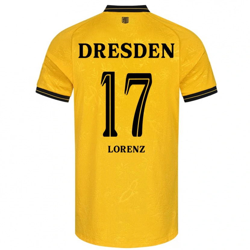 DanxenレディースAlwin Lorenz#17黄 黒ホームシャツ2025/26ジャージーユニフォーム