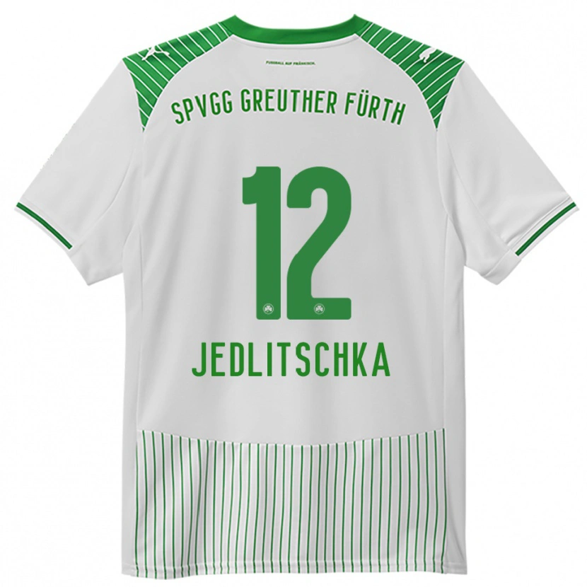 DanxenレディースMoritz Jedlitschka#12白 緑ホームシャツ2025/26ジャージーユニフォーム