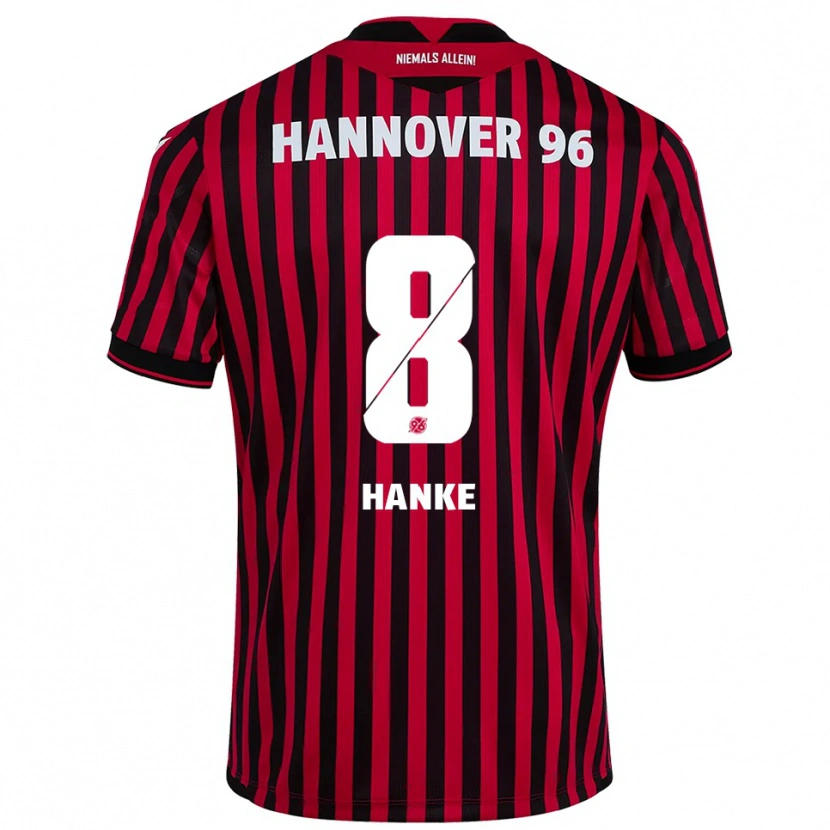 DanxenレディースAnton Hanke#8赤 黒ホームシャツ2025/26ジャージーユニフォーム