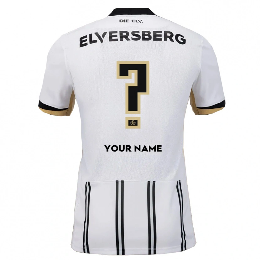 Danxenレディースあなたの名前#0白 黒ホームシャツ2025/26ジャージーユニフォーム