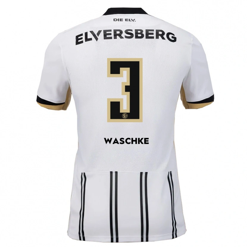 DanxenレディースFinn Waschke#3白 黒ホームシャツ2025/26ジャージーユニフォーム