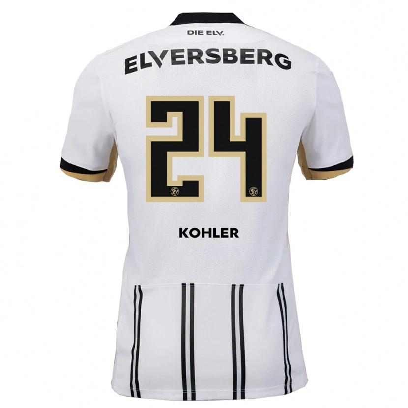 DanxenレディースLukas Kohler#24白 黒ホームシャツ2025/26ジャージーユニフォーム