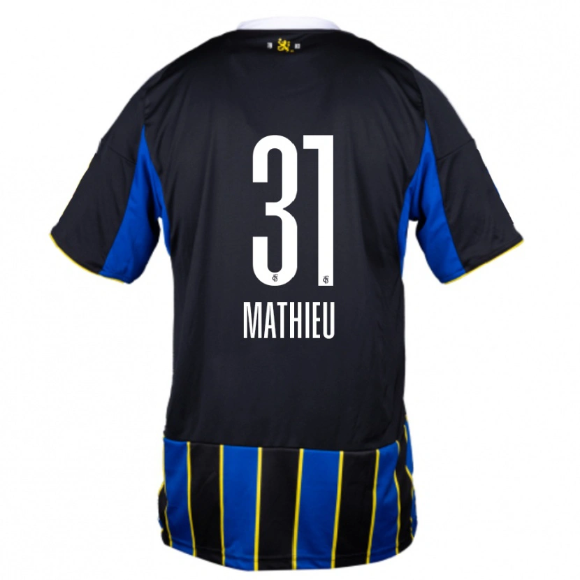 DanxenレディースSammy Mathieu#31青 黒 黄ホームシャツ2025/26ジャージーユニフォーム