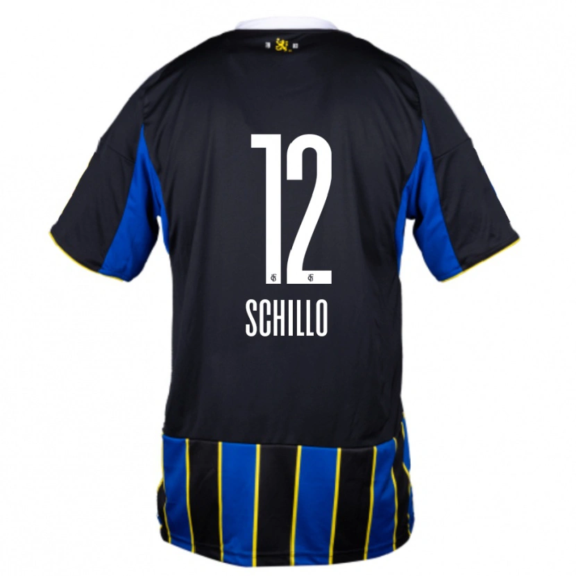 DanxenレディースJule Schillo#12青 黒 黄ホームシャツ2025/26ジャージーユニフォーム
