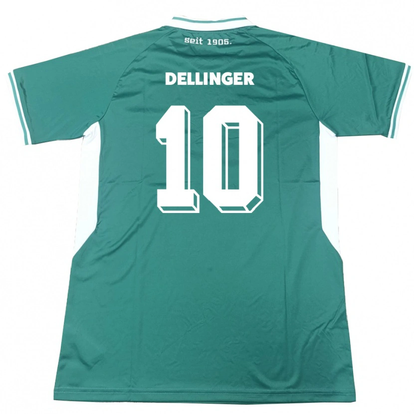 DanxenレディースMichael Dellinger#10緑 白ホームシャツ2025/26ジャージーユニフォーム