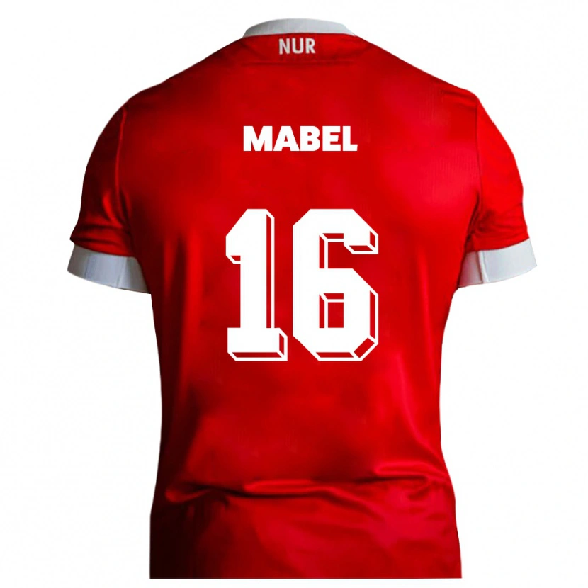 DanxenレディースSteeve Mabel#16赤 白ホームシャツ2025/26ジャージーユニフォーム