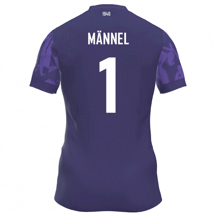 DanxenレディースMartin Männel#1紫 白ホームシャツ2025/26ジャージーユニフォーム