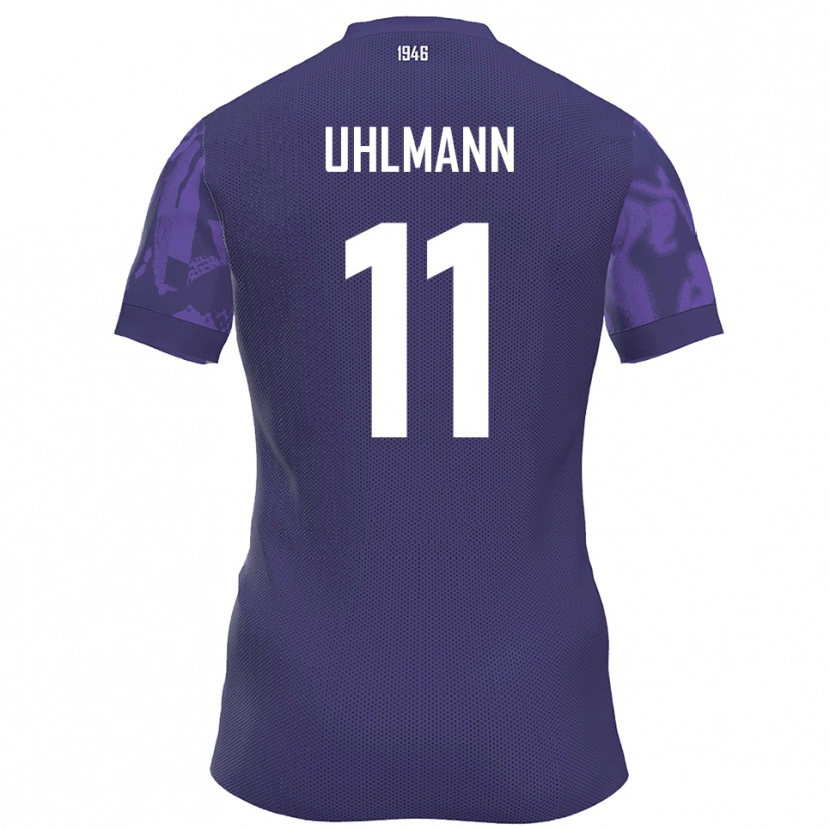 DanxenレディースEric Uhlmann#11紫 白ホームシャツ2025/26ジャージーユニフォーム