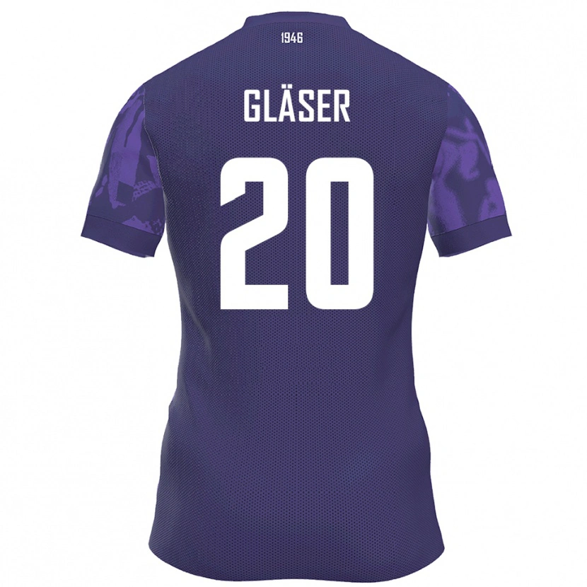 DanxenレディースPhilipp Gläser#20紫 白ホームシャツ2025/26ジャージーユニフォーム