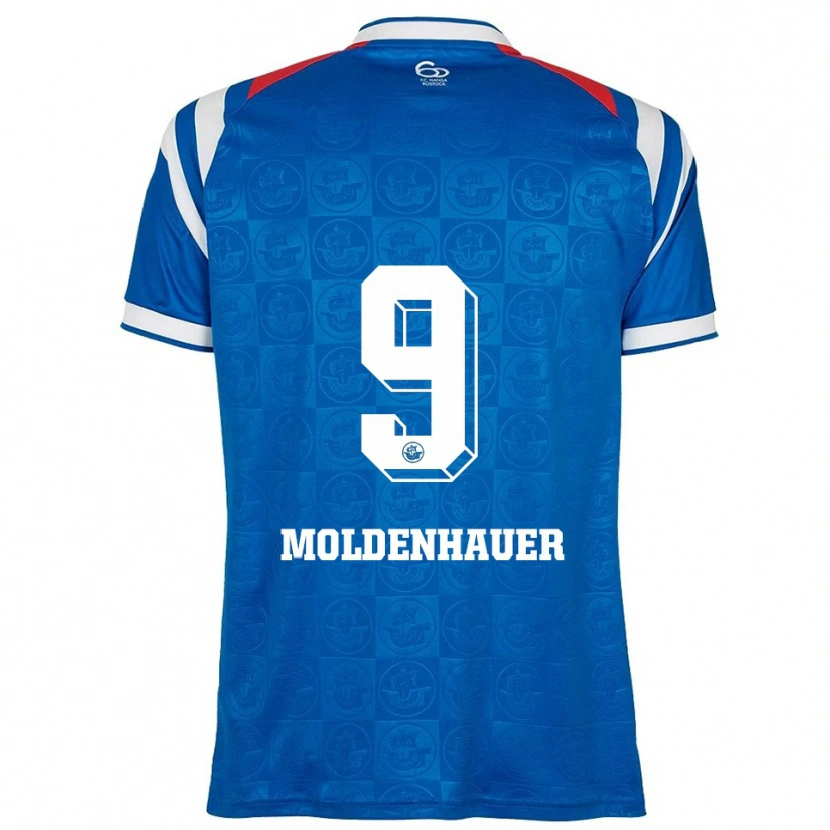 DanxenレディースMax Moldenhauer#9青 白 赤ホームシャツ2025/26ジャージーユニフォーム