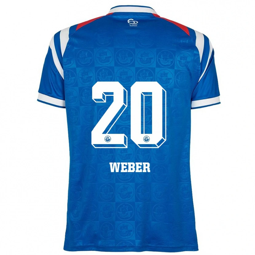DanxenレディースCaden Weber#20青 白 赤ホームシャツ2025/26ジャージーユニフォーム