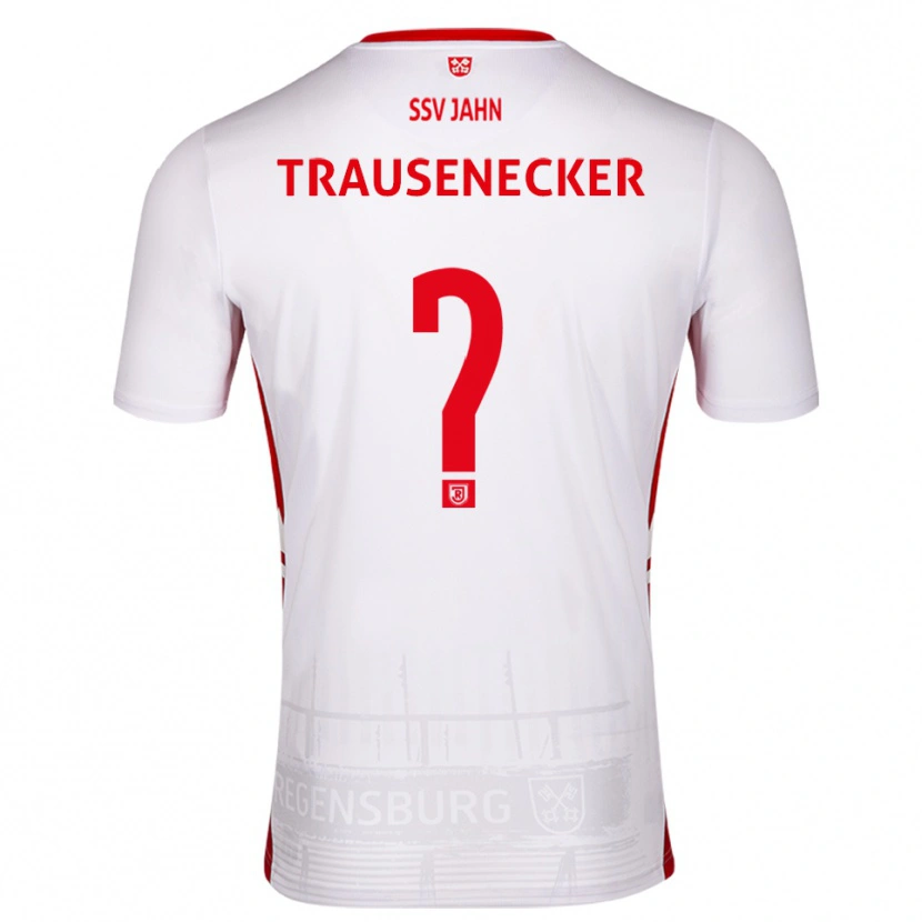 DanxenレディースBastian Trausenecker#0白 赤ホームシャツ2025/26ジャージーユニフォーム