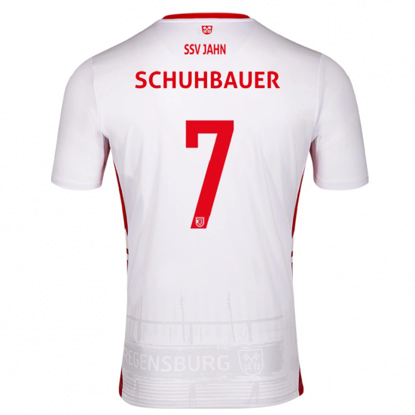 DanxenレディースSimon Schuhbauer#7白 赤ホームシャツ2025/26ジャージーユニフォーム