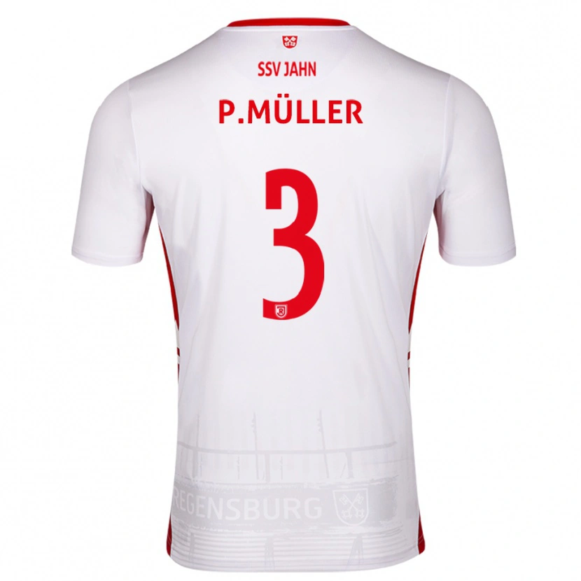 DanxenレディースPaul Müller#3白 赤ホームシャツ2025/26ジャージーユニフォーム
